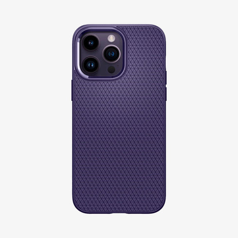 ACS04813 - iPhone 14 Pro Max Case Liquid Air in matte black showing the back